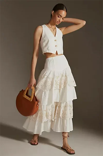 Tiered-Lace Maxi Skirt Tiered-Lace Maxi Skirt
