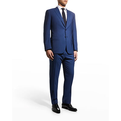 Brioni Men's Tonal Stripe Wool Suit1