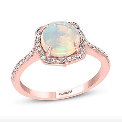 Effy 14K Rose Gold Natural Opal Engagement Ring