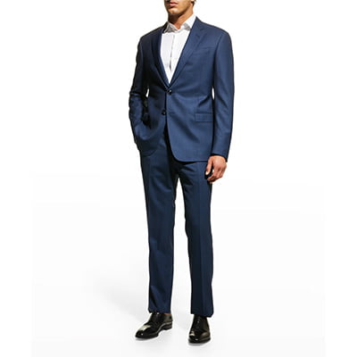 Giorgio Armani Men's Solid Wool Twill Suit1
