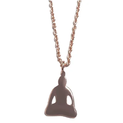 House of Marlow Pink Gold Buddha Necklace1 House of Marlow Pink Gold Buddha Necklace1