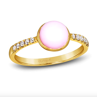 Le Vian Diamond & Pink Opal Ring in 14K Honey Gold
