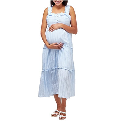 NOM Maternity Emma Maternity/Nursing Midi Sundress