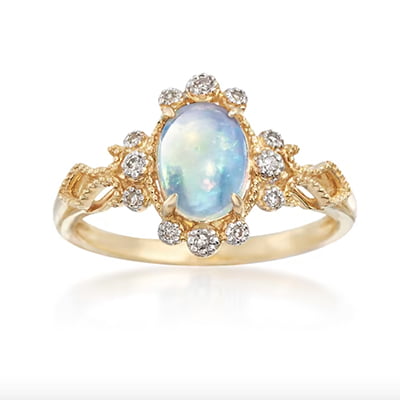 Nina Runsdorf Mini Opal Flip Ring