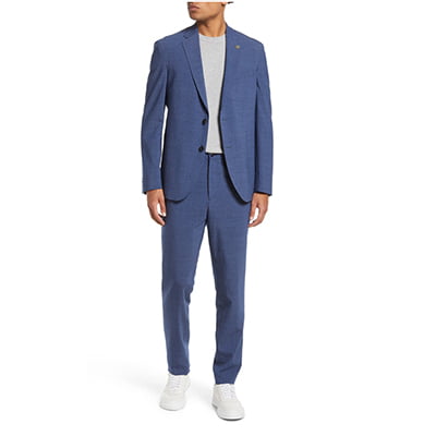 Ted Baker London Tampa Slim-Fit Wool-Blend Blue Suit 3