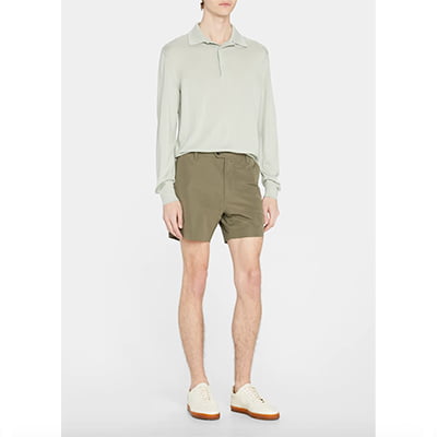 Tom Ford Men's Technical Micro Faille Shorts