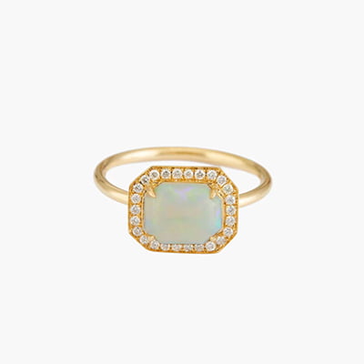 Yi Collection Opal & Diamond Mini Magic Ring