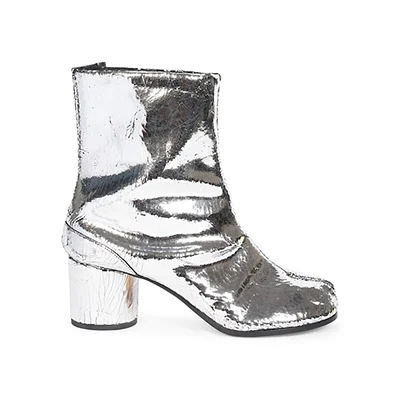 Maison Margiela Tabi 80 Metallic Leather Ankle Boots Maison Margiela Tabi 80 Metallic Leather Ankle Boots