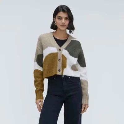 Everlane The Alpaca V-Neck Cropped Cardigan Everlane The Alpaca V-Neck Cropped Cardigan