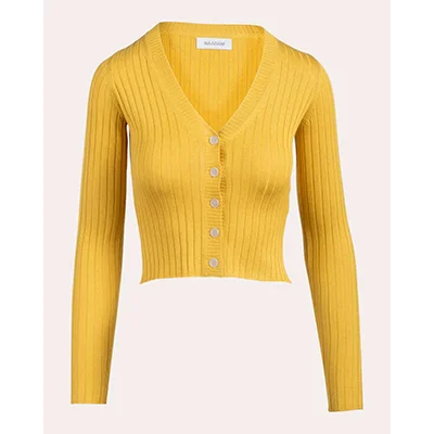 Naadam Ribbed Cropped Cardigan Naadam Ribbed Cropped Cardigan