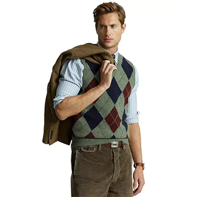 Polo Ralph Lauren Men's Argyle Wool Sweater Vest Polo Ralph Lauren Men's Argyle Wool Sweater Vest