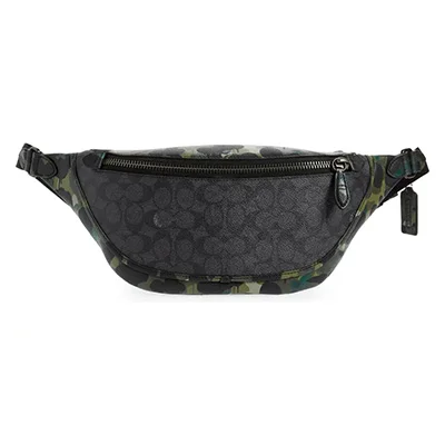 Coach League Signature Mixed-Print Leather Belt Bag Coach League Signature Mixed-Print Leather Belt Bag
