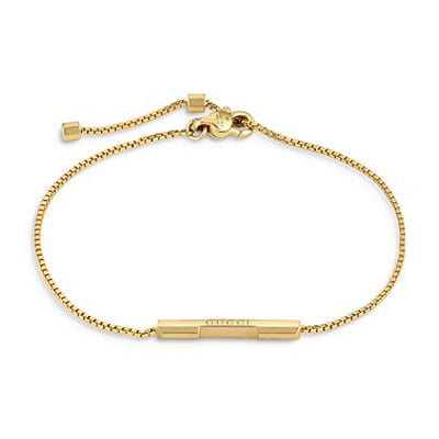 Gucci 18K Yellow Gold Link to Love Bar Bracelet