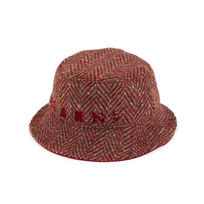 Marni Pigeon Wool Bucket Hat Marni Pigeon Wool Bucket Hat