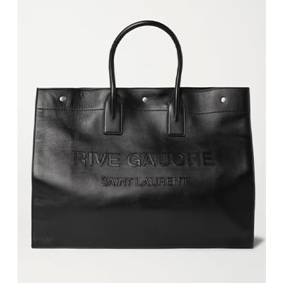 Saint Laurent Noe Logo-Embossed Leather Tote Bag