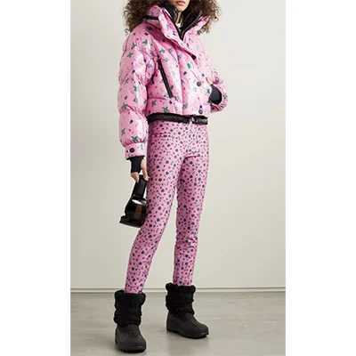 + 3 Moncler Grenoble Cropped Printed Quilted Down Ski Jacket + 3 Moncler Grenoble Cropped Printed Quilted Down Ski Jacket