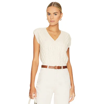 525 Cropped Cable Vest