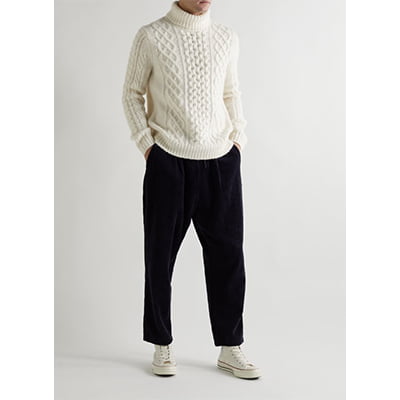 Alex Mill Cable-Knit Turtleneck Sweater