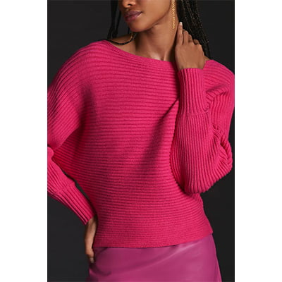 By Anthropologie Ribbed Pullover Sweater
