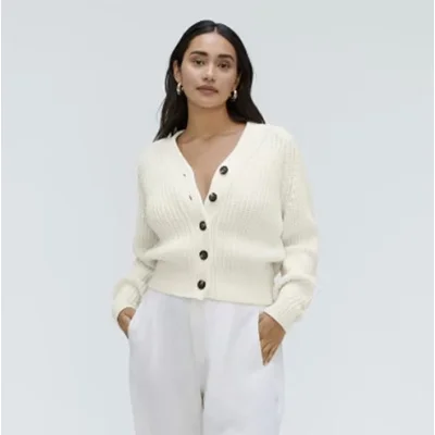 Everlane The Texture Cotton Cardigan