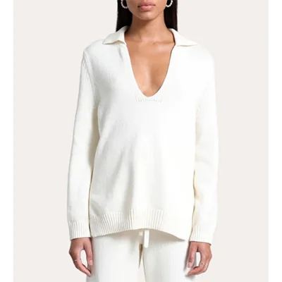 Leset May V-Neck Polo