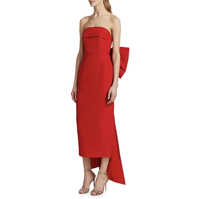 Alexia Maria Margaret Bow Silk Dress Alexia Maria Margaret Bow Silk Dress
