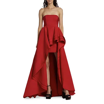 Carolina Herrera Ruffled Silk Strapless Gown Carolina Herrera Ruffled Silk Strapless Gown