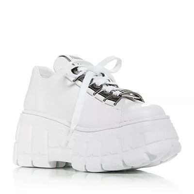 Miu Miu Women's Mesh Platform Low Top Sneakers Miu Miu Women's Mesh Platform Low Top Sneakers