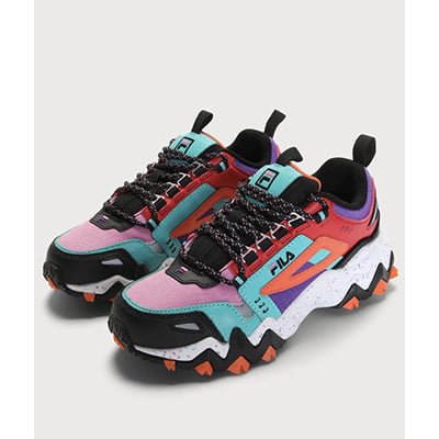 Oakmont TR Pink Multi Color Block Leather Chunky Sneakers Oakmont TR Pink Multi Color Block Leather Chunky Sneakers