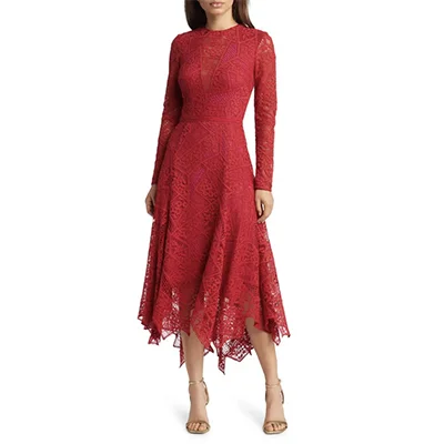 Tadashi Shoji Erdene handkerchief-hem dress Tadashi Shoji Erdene handkerchief-hem dress