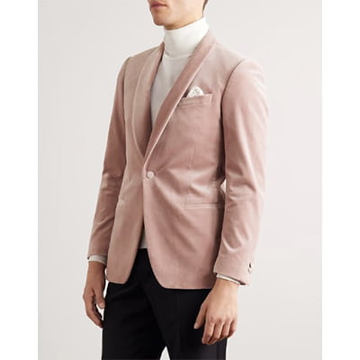 MR P. Cotton-Blend Velvet Tuxedo Jacket